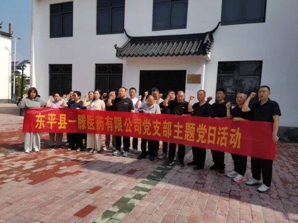 党建引领护健康 初心如磐担使命——东平一滕医药公司开展主题党日活动